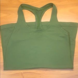 Olive green lululemon racer back